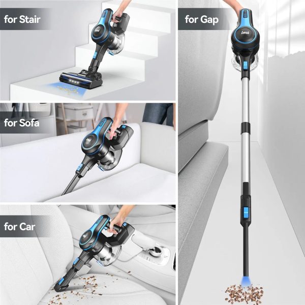 Handheld Vacuum for Pet Hair — INSE 6-in-1 Cordless