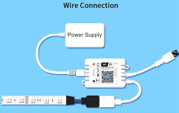 WiFi RGB LED Controller — Smart App Remote for LED Strip