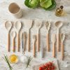 Silicone Kitchen Utensil Set — Wooden Handle Cooking Tools