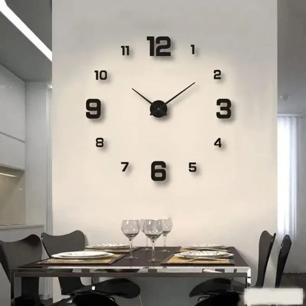 Creative Frameless Wall Clock - Stylish Wall Decoration