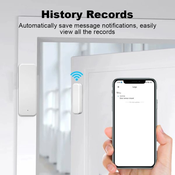 S0811e50dc6c34cae91dc355eaf1420edp.jpg WiFi Door Sensor — Smart Magnetic Window Alarm Detector