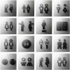 Acrylic Door Signs — Modern Self-Adhesive Signage Set