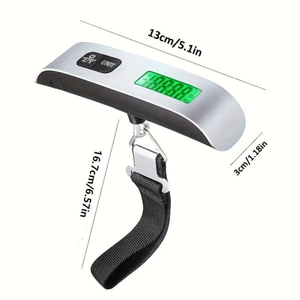 Digital Luggage Scale — Portable 110lb Travel Hanging Scale