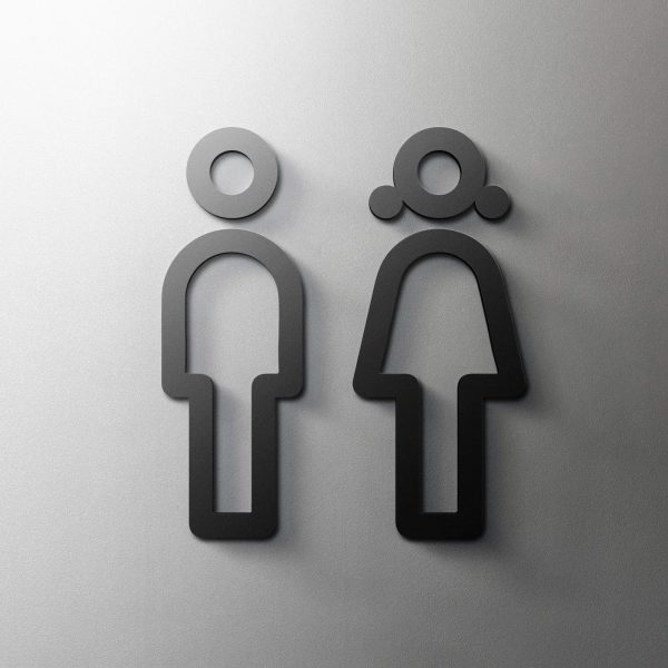 Acrylic Door Signs — Modern Self-Adhesive Signage Set