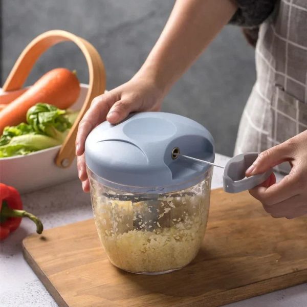 S0e1f99d3f36348d8b88fc9239c8ab6a9Y.jpg Manual Food Chopper — Rotate Garlic & Onion Cutter