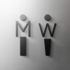 Acrylic Door Signs — Modern Self-Adhesive Signage Set