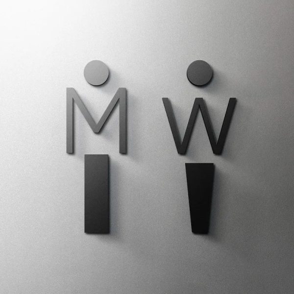 Acrylic Door Signs — Modern Self-Adhesive Signage Set