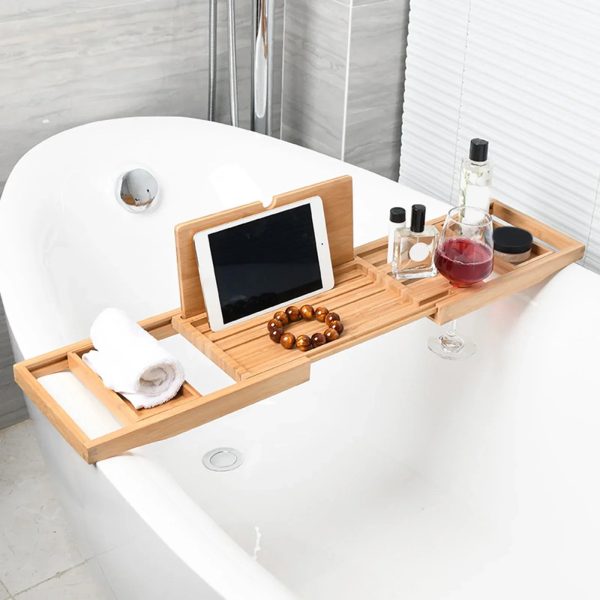 Expandable Bamboo Bath Tray