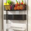 Magnetic Fridge Organizer Rack — Spice Shelf with Hooks