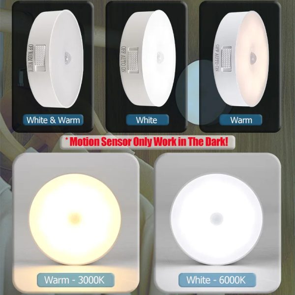 S1fbf8b0e68a4425780f3e643a9f68adbJ.jpg Motion Sensor Night Light — USB Rechargeable LED Lamp