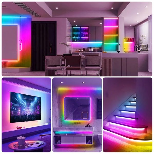 S27d54f99fb8045da8f396bd2c00e842aA.jpg RGB LED Strip Lights USB Music Sync - App Controlled Colors