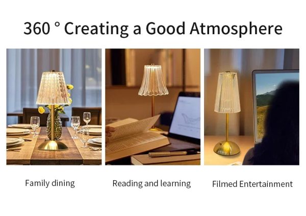 Rechargeable Crystal Touch Lamp