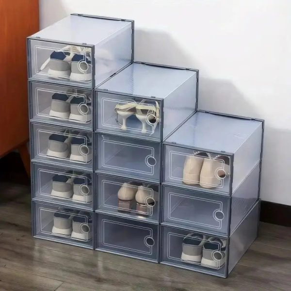 S28d015e33ec642569c687ca7935d3342u.jpg Clear Stackable Shoe Boxes