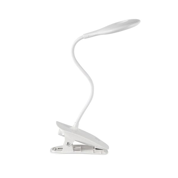 LED Desk Lamp — Clip-On USB Rechargeable Touch Dimming