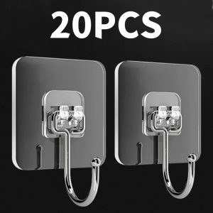Transparent 22lb Wall Hooks