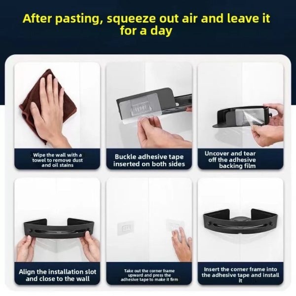 S4be74f820b9a4c5d9a5ffba20a89d0632.jpg Rustproof Adhesive Shower Shelf
