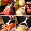 S4c406829da704bce9b9759eaf8a3bee4G.jpg Stainless Steel Vegetable Peeler — Multi-Function Kitchen Tool