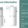 S510c39b6bc4345559032adf775a6d21cC.jpg Touchless Foaming Soap Dispenser — Rechargeable 380ml