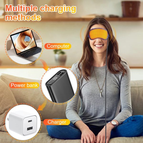 USB Heated Eye Massager — Warm Compress for Eye Care