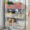 Magnetic Fridge Organizer Rack — Spice Shelf with Hooks