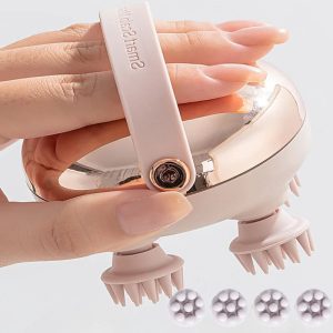 Electric Scalp Massager — Waterproof Rechargeable 4-Head