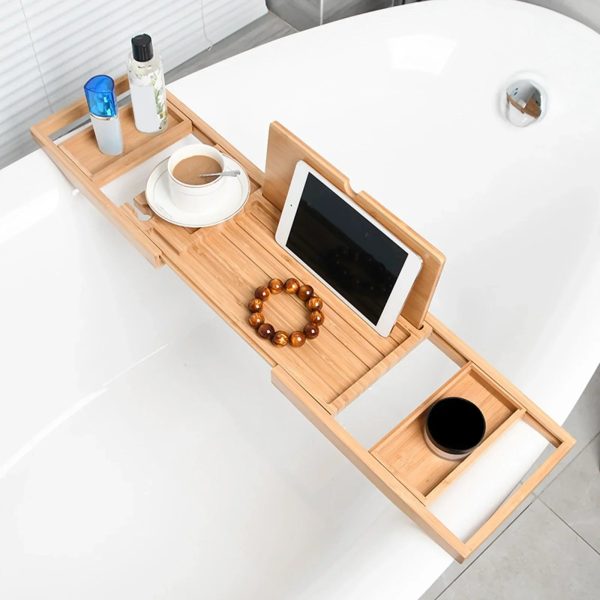 Expandable Bamboo Bath Tray