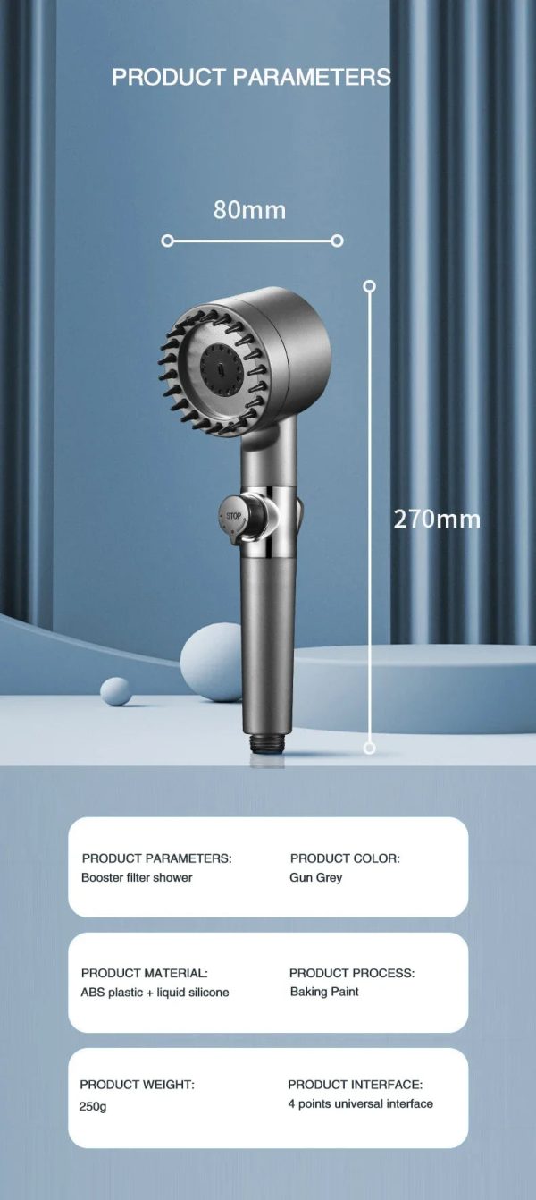 Filtered Shower Head 3-Mode