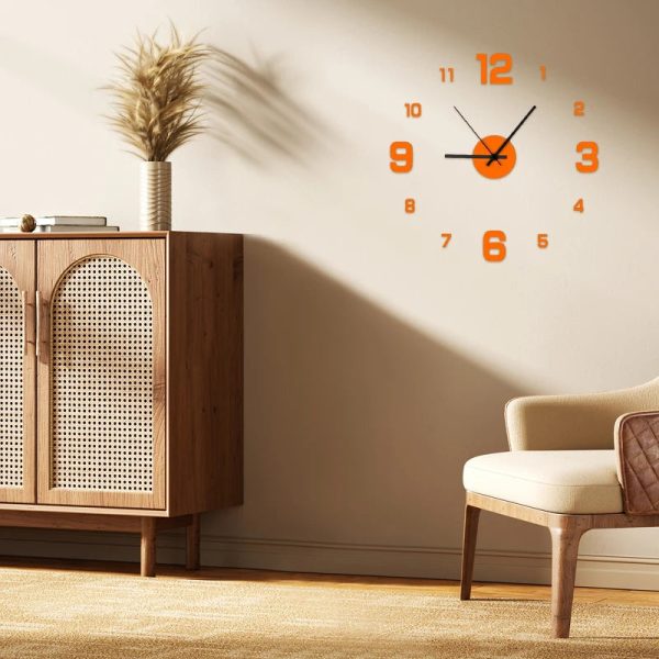 Creative Frameless Wall Clock - Stylish Wall Decoration