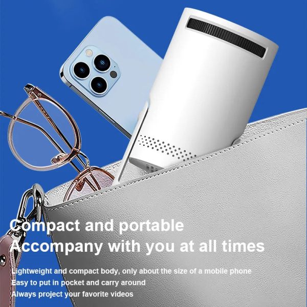Mini Portable Projector — 1080P WiFi Bluetooth Home Theater