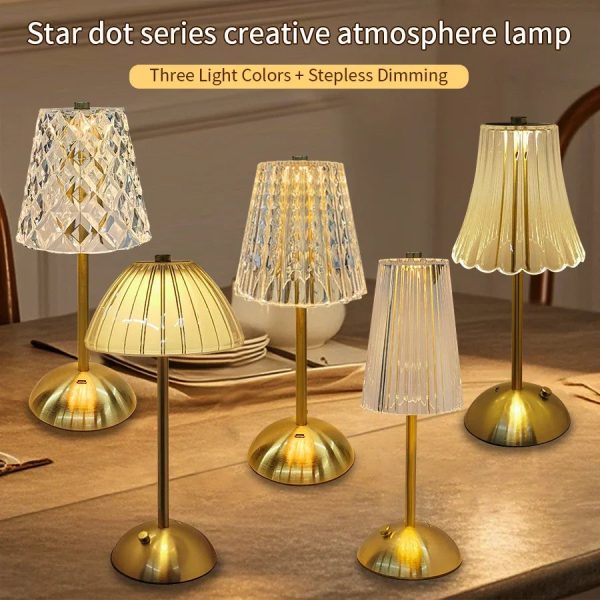 Rechargeable Crystal Touch Lamp