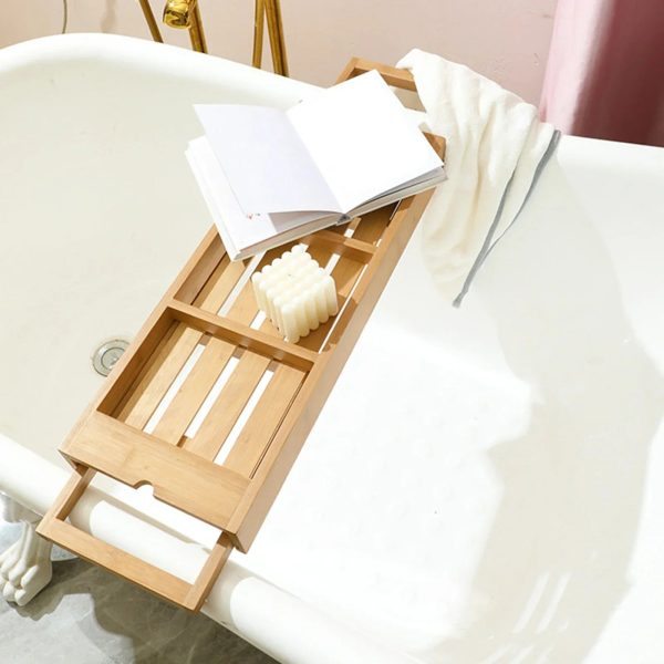 Expandable Bamboo Bath Tray