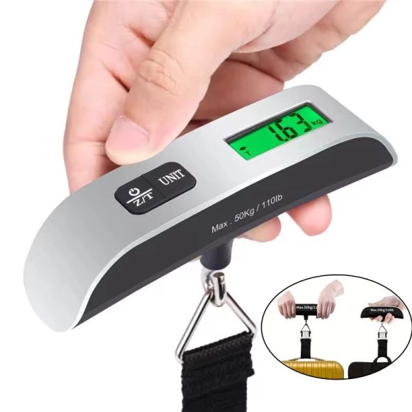 Digital Luggage Scale — Portable 110lb Travel Hanging Scale