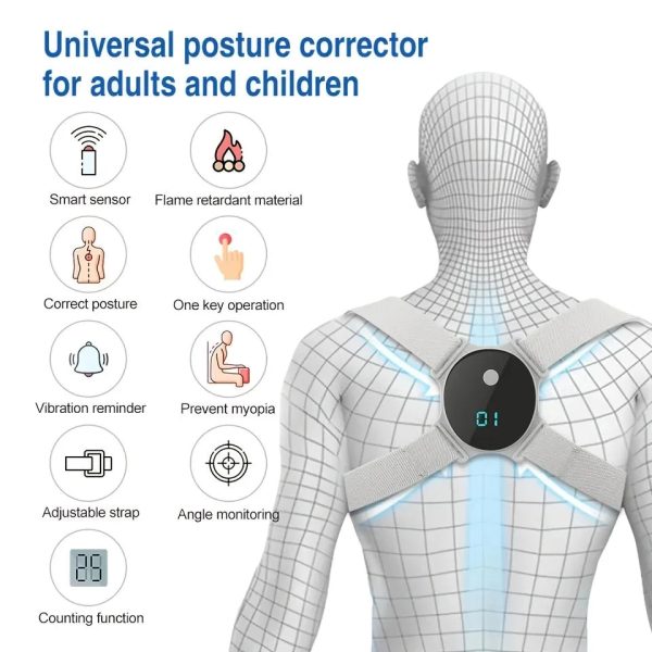 USB Posture Corrector — Smart Back Trainer with Vibration