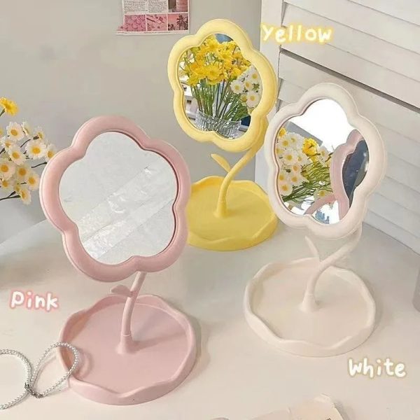 S80ac7fdf5e03481a9951ba4a482300e7y.jpg Creative Desktop Flower Mirrors for Bedroom Decor