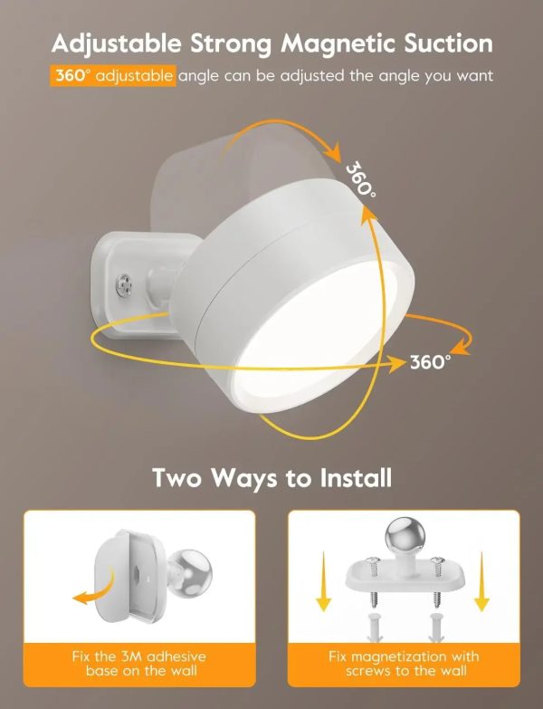 Rechargeable Magnetic Sconce