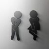 Acrylic Door Signs — Modern Self-Adhesive Signage Set