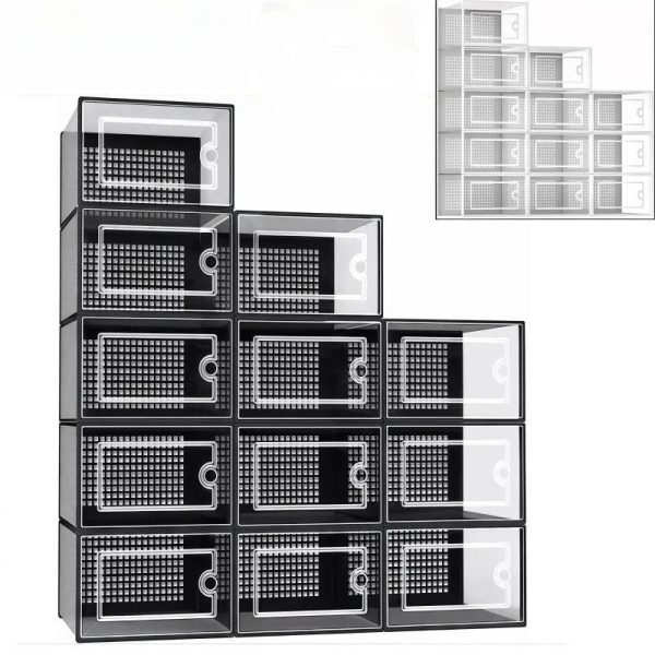 S8c0117a595524eebbeb35bb8ca3ec18ay.jpg Clear Stackable Shoe Boxes