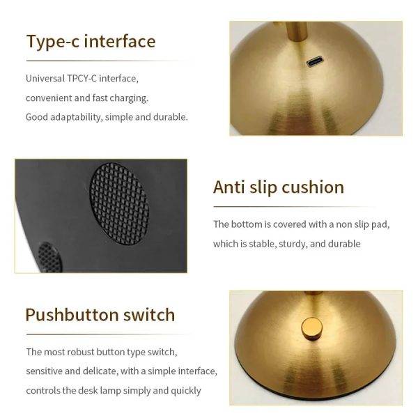 Rechargeable Crystal Touch Lamp