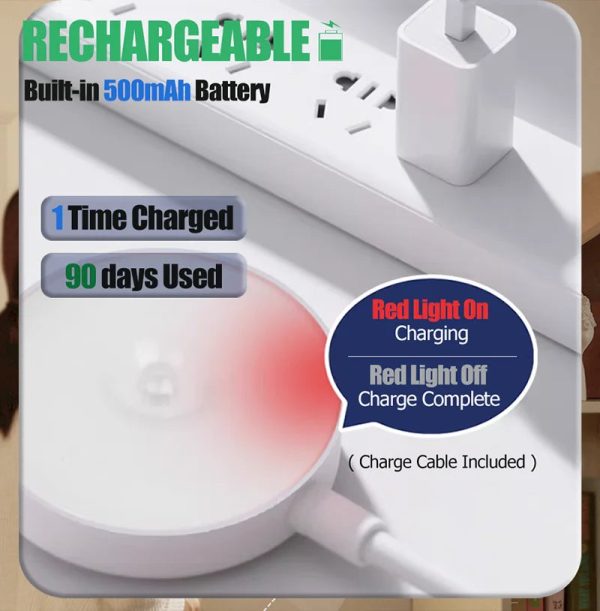 S9521f722e902444aabf0345c4b8b60d3p.jpg Motion Sensor Night Light — USB Rechargeable LED Lamp