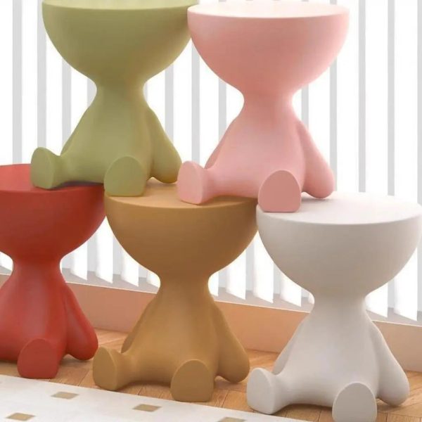 Sculptural Side Table — Decorative End Table Accent