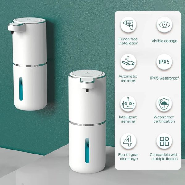 S9aa5e960ab37401cb8a8b32d9abd0503Y.jpg Touchless Foaming Soap Dispenser — Rechargeable 380ml