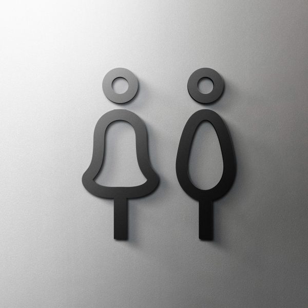 Acrylic Door Signs — Modern Self-Adhesive Signage Set