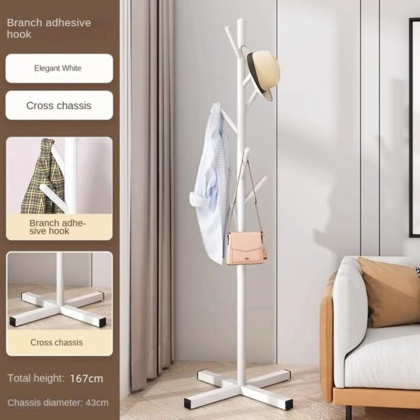Sa577cf0ae526431cb3ac18cc438f21c6O.jpg Clothes Hanger Rack — Floor-Standing Coat Stand