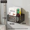 Magnetic Fridge Organizer Rack — Spice Shelf with Hooks