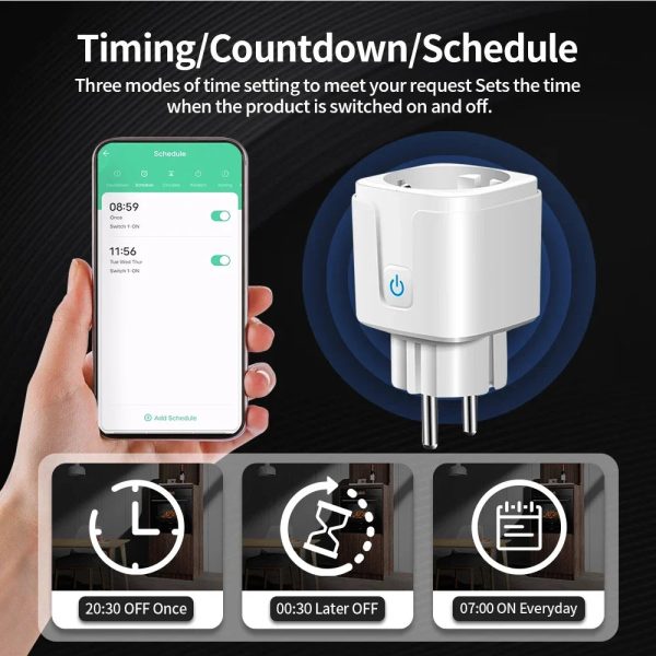 Smart WiFi Plug — Energy Monitor Works with Alexa