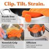 Sbb636f2e05ab44efbc915e0acaec9642I.jpg Silicone Clip-On Pot Strainer