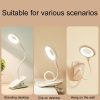 LED Desk Lamp — Clip-On USB Rechargeable Touch Dimming