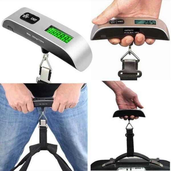 Digital Luggage Scale — Portable 110lb Travel Hanging Scale