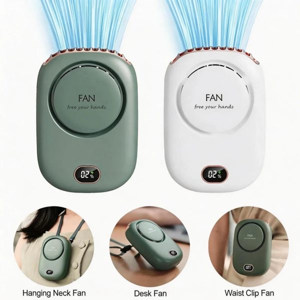 Portable Neck Fan — Bladeless Rechargeable Hands-Free