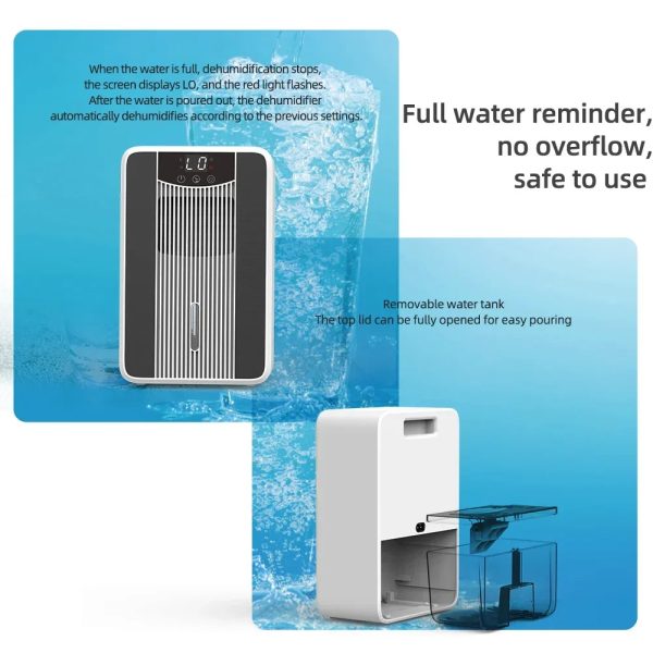 Moisture Absorber Dehumidifier — 42oz Silent with Colorful Lights